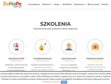 Tablet Screenshot of behape.com.pl